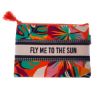 Image sur AIR CARAIBES - Sac Cabas Coton et Pochette Fly me to the sun - Design 7 couleurs